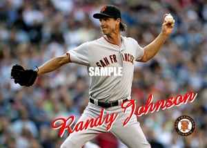 送料込み）サンフランシスコ・ジャイアンツ（San Francisco Giants）「ランディ・ジョンソン（Randy Johnson）」ポスター