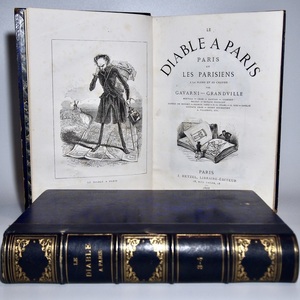 [ rare 2 pcs. ..!!] J.J. gran vi ru..[ Paris. demon ]1868-1869 year all 4 volume 2 pcs. .book@/ France . old book foreign book ga Val ni