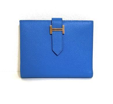 HERMES エルメス 新品未使用 カルヴィ デュオ ブルーフランス レア