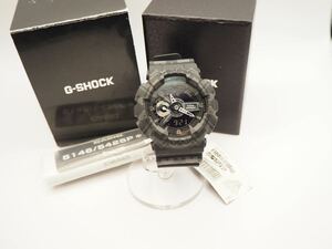 4-59 未使用 国内 廃盤 CASIO カシオ G-SHOCK Gショック トライバル パターン GA-110TP-1AJF ブラック アナデジ 腕時計 ウォッチ