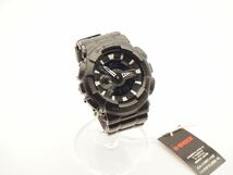 4-38 未使用 国内 廃盤 CASIO カシオ G-SHOCK Gショック レザー テクスチャー GA-110BT-1AJF ブラック アナデジ 腕時計_画像1