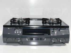 [ normal operation goods / free shipping ] Osaka gas gala Stop portable cooking stove LG2245R high class black city gas 12A13A right a little over heating power used cleaning being completed hose attaching 016222