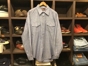 70 80’S HIGEAR CHAMBRAY WESTERN SHIRT SIZE L ヴィンテージ ハイギア シャンブレー ウエスタン シャツ 長袖