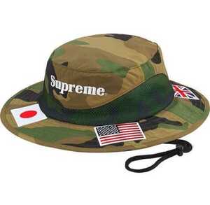 新品 S/M Supreme Flags Boonie Woodland Camo 国内正規品 タグ付き Small/Medium 迷彩 ハット 20SS w18