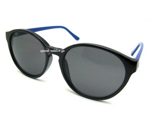 POP BOSTON SUNGLASS BLACK・BLUE×SMOKE/ポップボストンサングラスブラックブルーボスリントンフレーム眼鏡メガネめがね流行トレンド青色