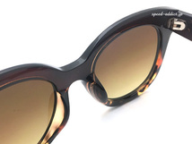 FOX SUNGLASS BROWN・べっ甲 × BROWN HALF/フォックスフレームサングラス鼈甲ブラウンハーフ伊達眼鏡メガネめがねキツネ目モンロー型妖艶_画像7