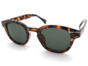 KEYHOLE BRIDGE BOSLLINGTON SUNGLASS べっ甲 × DARK GREEN/キーホールブリッジボスリントンデミ鼈甲ダークグリーン小型アジアンフィット