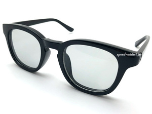 KEYHOLE BRIDGE WELLINGTON SUNGLASS BLACK × LIGHT SMOKE/キーホールブリッジウェリントンサングラスライトスモークボスリントン伊達眼鏡