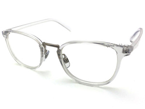 CLASSIC METAL BRIDGE BOSTON SUNGLASS CLEAR × CLEAR/クラシックメタルブリッジボストンサングラスクリア度なしメタコンジャパンフィット