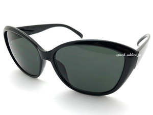 SQUARE CAT'S EYE SUNGLASS BLACK × SMOKE/スクエアキャッツアイサングラスブラックスモーク黒縁伊達眼鏡セルフレームバイクツーリング