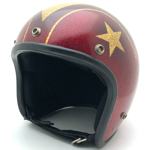 送料無料 60's SAFETECH 初期型 STARS&STRIPES RED × GOLD 60cm/セーフテック赤レッドビンテージヘルメット星条旗柄国旗柄アメリカン70s