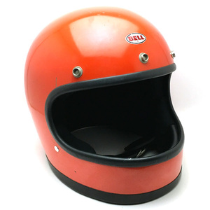 送料無料 BELL STAR 120 ORANGE 58cm/ベルスター120オレンジビンテージヘルメット族ヘルオンロードフルフェイスヘルメットカフェヘルレトロ