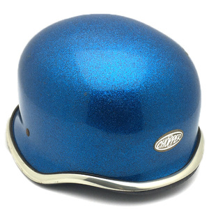送料無料 70's GERMAN BLUE METALFLAKE 58cm/ジャーマン青ビンテージヘルメットナチヘルチョッパーバイクナックルヘッドパンヘッド暴走族