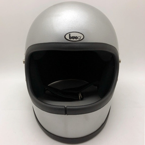 送料無料 Dead Stock 新品 箱付 BUCO FULLFACE SILVER 58cm/デッドストックnosブコ銀シルバービンテージヘルメットオンロードフルフェイス