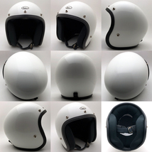 送料無料 Dead Stock 新品 箱付 BUCO ENDURO WHITE 60cm/デッドストックnosエンデューロ白ビンテージヘルメットextraエクストラブコgt70s_画像2