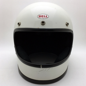 送料無料 11月30日値下 BELL STAR 120 WHITE 61cm/ベルスター120白ビンテージヘルメットオンロードフルフェイス族ヘルレーサーIIIII