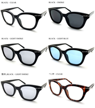 WELLINGTON SUNGLASS for JAPANESE BLACK × LIGHT SMOKE/ウェリントンサングラスブラックスモークカジュアル定番フレーム日本人向け紫外線_画像2