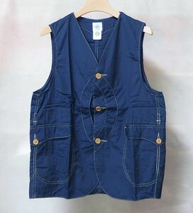 POST O'ALLS OVERALLS ポスト オーバーオールズ ROYAL TRAVELER VEST ロイヤルトラベラー ベストS 紺 アメリカ製