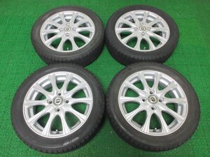 N495【送料無料】165/55R15 超溝高 8.5分山 ブリヂストン スタッドレス VRX2 ♪ 18年製 ホイールセット 4本 激安 N-BOX タント eK ルークス