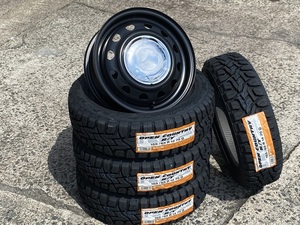 オシャレ鉄ちん 14インチ4.5J+45 TOYO R/T 155/65R14 75S クロームCAP スペーシアギア/ウエイク/軽トラ/箱バン/軽自動車