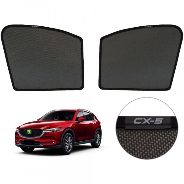 マツダ CX-5 KF 日よけ マグネット式 メッシュ サンシェード フロント2枚セット