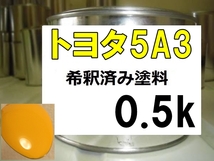 ◆ トヨタ5A3　塗料　イエロー　FJクルーザー　希釈済_画像1