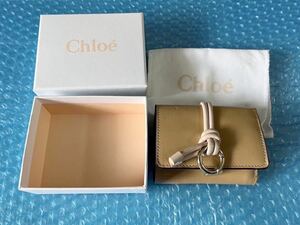[Chloe three folding purse alphabet beige group Chloe Chloe store buy goods ]
