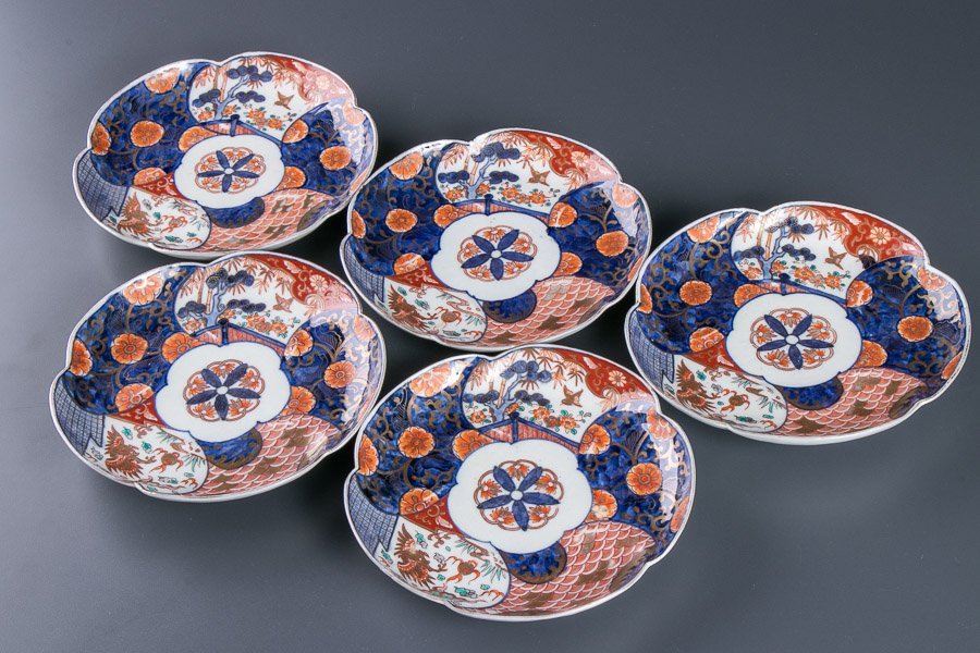 送料無料/即納】 古伊万里竹虎雲龍図色絵鉢18cm10cm en-dining.co.jp