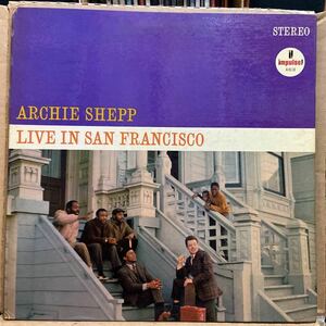 Org! RVG! Archie Shepp / Live In San Francisco / Impulse! AS-9118 Orange Stereo Gatefold US盤