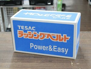 ① 新品未使用品 TESAC/テザック ラッシングベルト R30E 最大使用荷重600kg ラチェットバックル式 ロープフック用 領収書発行可能 