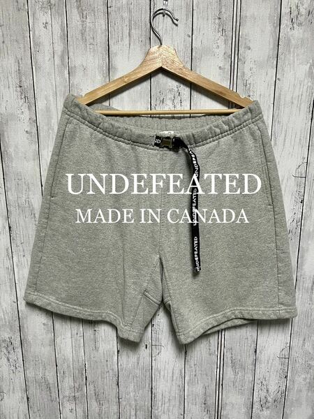 UNDEFEATED バックル付きグレースウェットショートパンツ！カナダ製！