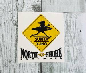 ★ハワイ直輸入★SURFER X-ING ステッカー＜サーフ・アンド・シー＞Surf N Sea／サーフンシー／ノースショア／ハレイワ／Northshore