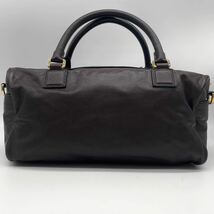 1円《極美品》LOEWE ロエベ 2way ボストンバッグ ハンドバッグ ショルダーバッグ アマソナ アナグラム 本革 レザー ブラウン系 レディース_画像3