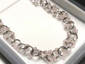  pink beads 20.0gte The Yinling g chain long necklace beautiful goods 