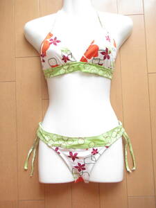 * beautiful goods * OCEAN PACIFIC swimsuit swim wear separate lady's S size 2 point set made in Japan SW7505