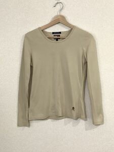 TOMMY HILFIGER トミーヒルフィガー　長袖ロングTシャツ　長袖Tシャツ　レディース　カットソー　ベージュ　古着