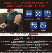 【IWAMA HOSEI】 アームカバー ARM FIT 男性用 メンズ アーム カバー 腕カバー UVカット Mサイズ　22_画像3