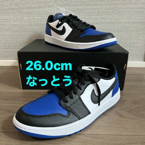 【26.0cm】NIKE AIR JORDAN 1 LOW GOLF "ROYAL TOE" (DD9315-102)