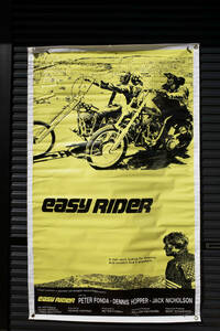 新品　easy rider　イージーライダー バナー フラッグ 看板 インテリア ガレージ 世田谷ベース　バイカー　アメリカ映画