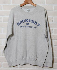 アメリカヴィンテージ(VINTAGE)ROCKPORTラウンドネックスウェットL