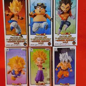 ドラゴンボール超 ワールドコレクタブルフィギュア SAIYANS BRAVERY voll.2 全６種セット　ベクウ カリフラ ベジータ ゴジータ