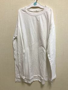 NICE CLAUP ナイクラ　ナイスクラップ　長袖カットソー 長袖Tシャツ ロンT 白　レイヤード　フリーサイズ