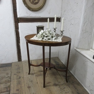イギリス アンティーク 家具 SALE セール オケージョナルテーブル サイドテーブル 飾り棚 花台 木製 英国 SMALLTABLE 6801bz 特価