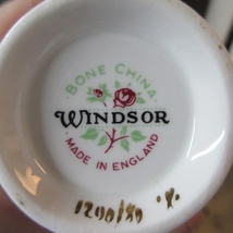 イギリス製 ウィンザー陶器 カップ＆ソーサー 茶器 ティーカップ ヴィンテージ雑貨 tableware 1462sb_画像9