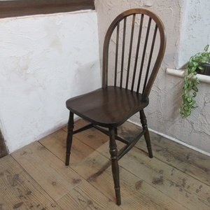 イギリス アンティーク 家具 キッチンチェア スティックバック 椅子 イス 店舗什器 カフェ 木製 英国 KITCHENCHAIR 4827d