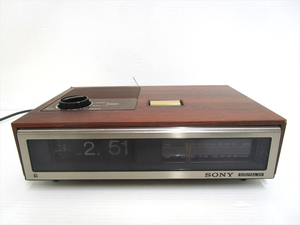ソニー ICF－C5型クロックラジオ DIGITAL24 AM FM 1980s ラジオ