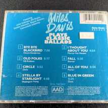 31-22【輸入】Miles Davis PLAYS CLASSIC BALLADS_画像3
