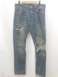 scotch&soda デニムパンツ ralston ダメージ加工 w30l32 インディゴ メンズ 1209000008279