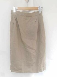 GIORGIO ARMANIjoru geo Armani skirt knee height wool Italy made 40/6 beige lady's 1209000008286