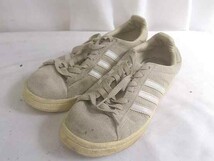 adidas アディダス ローカットスニーカー FX1472 CAMPUS キャンパス　BEAMSコラボ　穴あり 24ｃｍ ベージュ レディース 1209000006374_画像1